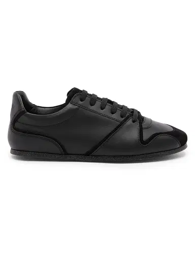 MOSCHINO Men's Leather & Suede Sneakers - Black - Size 13 | Thumbnail 1 MOSCHINO Men's Leather & Suede Sneakers - Black - Size 13 | Thumbnail 1