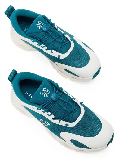 Loewe Women's x On. Cloudsolo Speed-Lace Sneakers - Teal Eggshell - Size 11 | Thumbnail 4