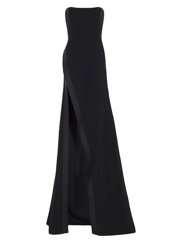 The New Arrivals Ilkyaz Ozel Women's Nefertiti Strapless A-Line Gown - Taurus Black