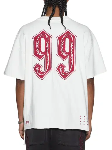 Ksubi Men's Paise Ekcess Embroidered T-Shirt - White - Size XXL | Thumbnail 3