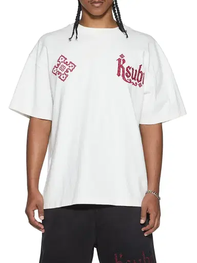 Ksubi Men's Paise Ekcess Embroidered T-Shirt - White - Size XXL | Thumbnail 1