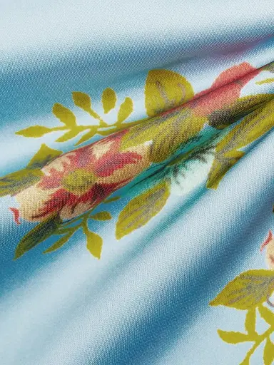ASTON STUDIO Women's Lucie Floral Satin Strapless Maxi Dress - Pool Bouquet - Size 4 | Thumbnail 7 ASTON STUDIO Women's Lucie Floral Satin Strapless Maxi Dress - Pool Bouquet - Size 4 | Thumbnail 7