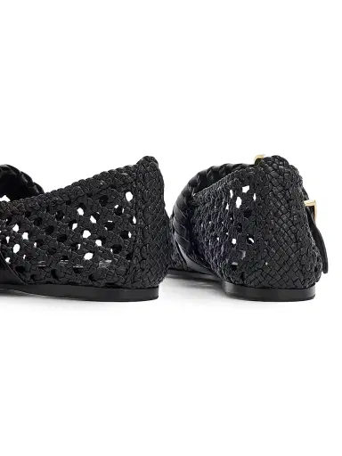 Zimmermann Women's Alchemy Leather Ballerina Flats - Black - Size 10 | Thumbnail 3 Zimmermann Women's Alchemy Leather Ballerina Flats - Black - Size 10 | Thumbnail 3