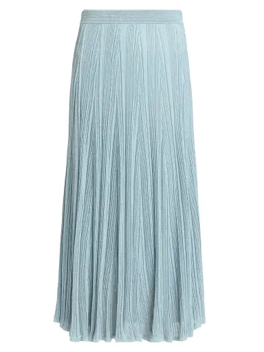 Zimmermann Women's Aster Metallic Midi-Skirt - Metallic Blue - Size 10 | Thumbnail 1