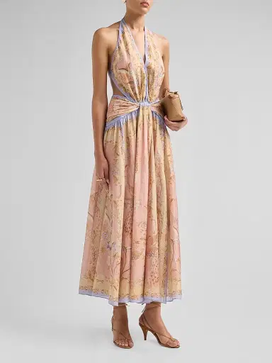 Zimmermann Women's Indra Floral A-Line Maxi Dress | Thumbnail 4 Zimmermann Women's Indra Floral A-Line Maxi Dress | Thumbnail 4