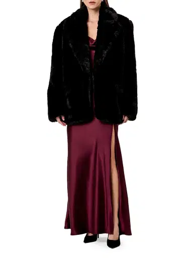 NICHOLAS Women's Desiree Faux-Fur Jacket - Black - Size XL | Thumbnail 2 NICHOLAS Women's Desiree Faux-Fur Jacket - Black - Size XL | Thumbnail 2