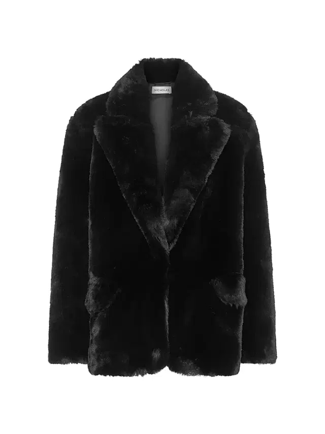 Nicholas the Label Women's Desiree Faux-Fur Jacket - Black