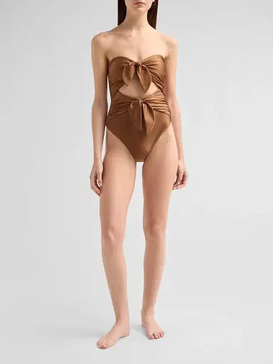 Zimmermann Women's Aster Scarf Tie One-Piece Swimsuit | Thumbnail 2 Zimmermann Women's Aster Scarf Tie One-Piece Swimsuit | Thumbnail 2