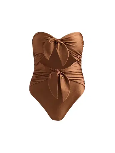 Zimmermann Women's Aster Scarf Tie One-Piece Swimsuit | Thumbnail 1 Zimmermann Women's Aster Scarf Tie One-Piece Swimsuit | Thumbnail 1