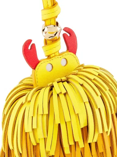 Zimmermann Women's Animal Fringed Leather Bag Charm | Thumbnail 2 Zimmermann Women's Animal Fringed Leather Bag Charm | Thumbnail 2