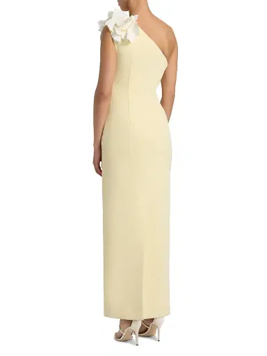 ACLER Women's Zofia One-Shoulder Maxi Dress - Lemon Sorbet - Size 8 | Thumbnail 5