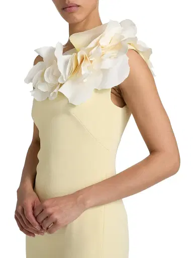 ACLER Women's Zofia One-Shoulder Maxi Dress - Lemon Sorbet - Size 8 | Thumbnail 6