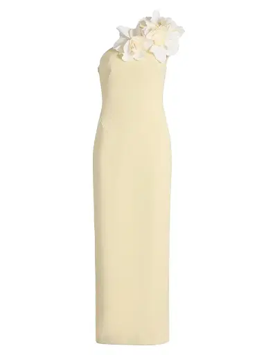 ACLER Women's Zofia One-Shoulder Maxi Dress - Lemon Sorbet - Size 8 | Thumbnail 1