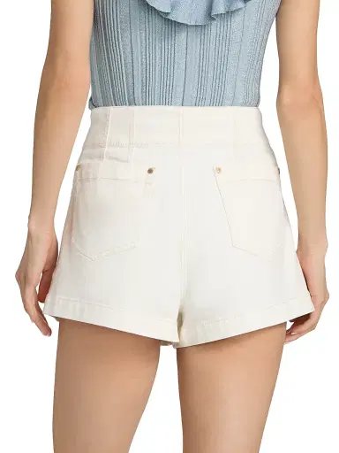 Zimmermann Women's Roselight Braided Detail Denim Shorts | Thumbnail 5 Zimmermann Women's Roselight Braided Detail Denim Shorts | Thumbnail 5