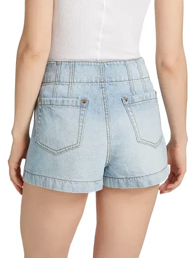 Zimmermann Women's Lucky Washed Denim Shorts | Thumbnail 5 Zimmermann Women's Lucky Washed Denim Shorts | Thumbnail 5
