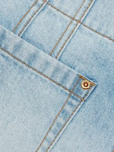 Zimmermann Women's Lucky Washed Denim Shorts | Thumbnail 7 Zimmermann Women's Lucky Washed Denim Shorts | Thumbnail 7