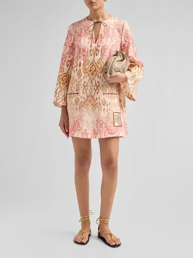 Zimmermann Women's Aster Linen Shift Minidress | Thumbnail 2 Zimmermann Women's Aster Linen Shift Minidress | Thumbnail 2
