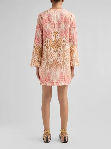 Zimmermann Women's Aster Linen Shift Minidress | Thumbnail 3 Zimmermann Women's Aster Linen Shift Minidress | Thumbnail 3