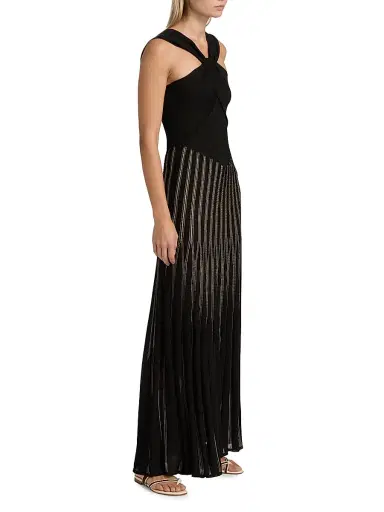 Zimmermann Women's Rebellion Mixed-Media Maxi Dress - Metallic Black Gold | Thumbnail 4 Zimmermann Women's Rebellion Mixed-Media Maxi Dress - Metallic Black Gold | Thumbnail 4