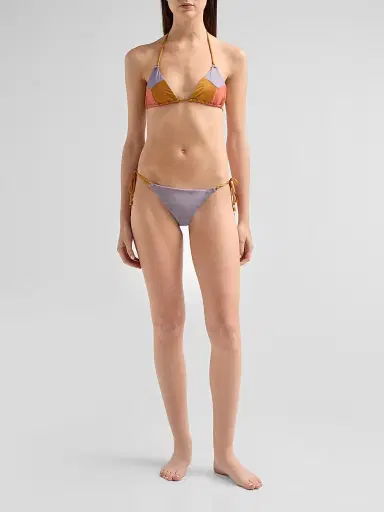 Zimmermann Women's Indra Metallic Spliced Bikini - Spliced | Thumbnail 2