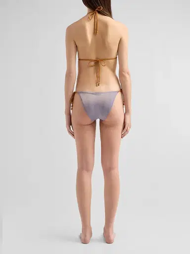 Zimmermann Women's Indra Metallic Spliced Bikini - Spliced | Thumbnail 3