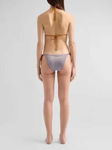 Zimmermann Women's Indra Metallic Spliced Bikini - Spliced | Thumbnail 4