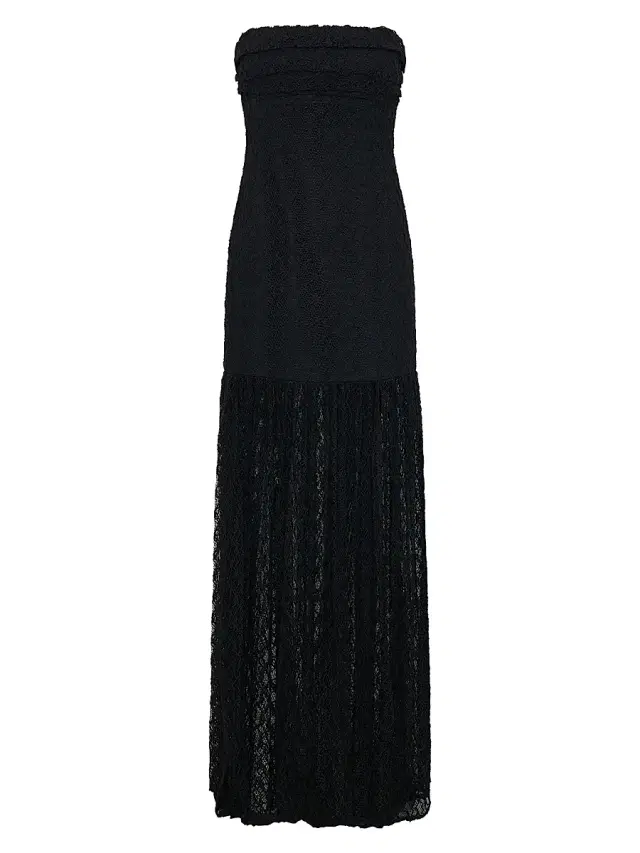 Nicholas the Label Women's Kairo Strapless Lace Maxi Dress - Black
