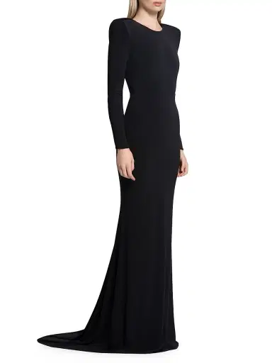 Zhivago Women's Forte Floor-Length Jersey Gown - Black - Size 2 | Thumbnail 3 Zhivago Women's Forte Floor-Length Jersey Gown - Black - Size 2 | Thumbnail 3