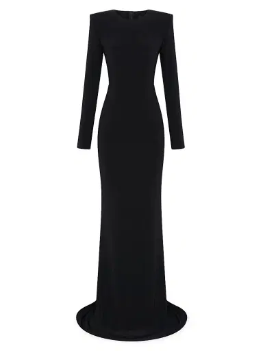 Zhivago Women's Forte Floor-Length Jersey Gown - Black - Size 2 | Thumbnail 1 Zhivago Women's Forte Floor-Length Jersey Gown - Black - Size 2 | Thumbnail 1