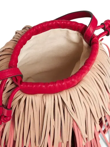 Zimmermann Women's Colorblocked Fringed Leather Crossbody Bag | Thumbnail 4 Zimmermann Women's Colorblocked Fringed Leather Crossbody Bag | Thumbnail 4