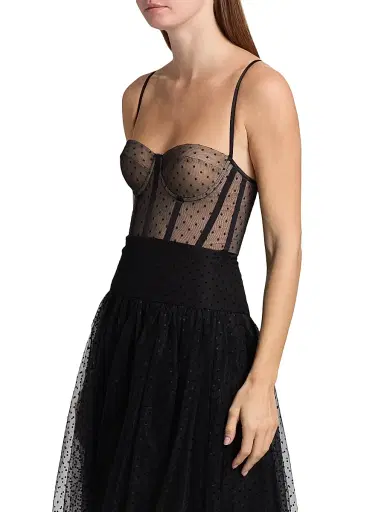 Zimmermann Women's Dot Semi-Sheer Bodysuit | Thumbnail 4 Zimmermann Women's Dot Semi-Sheer Bodysuit | Thumbnail 4