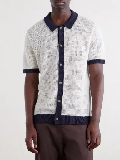 Onia Crocheted Linen Shirt | Thumbnail 3 Onia Crocheted Linen Shirt | Thumbnail 3