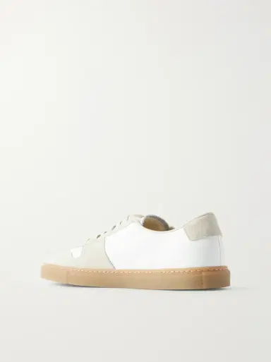 Common Projects BBall Suede-Trimmed Leather Sneakers | Thumbnail 4 Common Projects BBall Suede-Trimmed Leather Sneakers | Thumbnail 4
