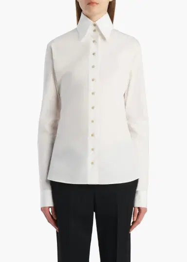 Khaite Ivy Top In Chalk | Thumbnail 3 Khaite Ivy Top In Chalk | Thumbnail 3