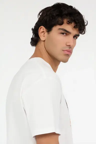Roberto Cavalli White T-Shirt with JC Monogram and Logo | Thumbnail 6