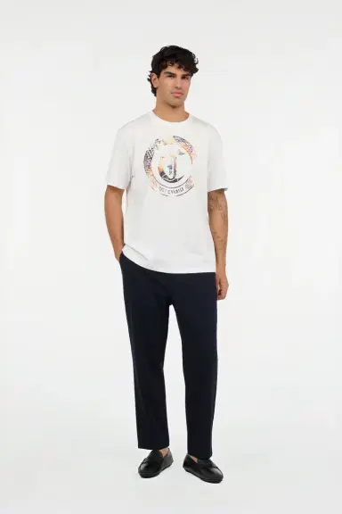 Roberto Cavalli White T-Shirt with JC Monogram and Logo | Thumbnail 7