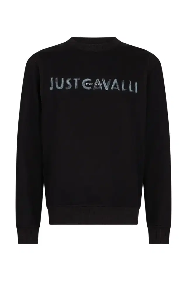 Roberto Cavalli Black Just Cavalli Logo Sweatshirt