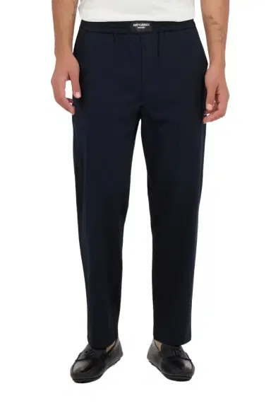 Roberto Cavalli Soft Navy Blue Trousers | Thumbnail 1