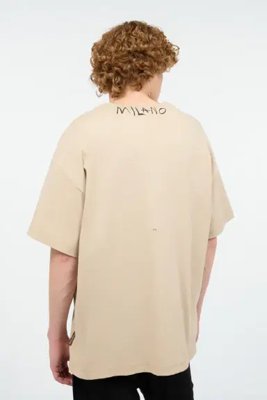 Roberto Cavalli Distressed Crew-Neck T-Shirt With Logo | Thumbnail 3