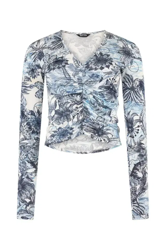 Roberto Cavalli Top With Jungle Print