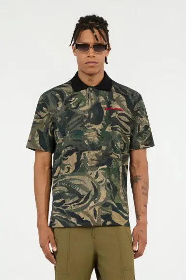 Roberto Cavalli Tiger Camu Print Polo | Thumbnail 2
