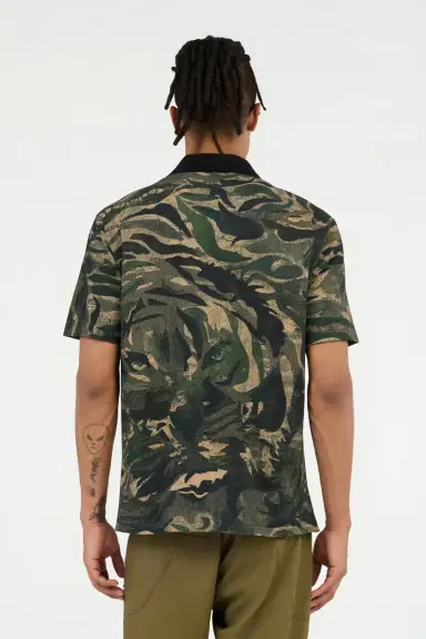 Roberto Cavalli Tiger Camu Print Polo | Thumbnail 3