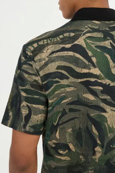 Roberto Cavalli Tiger Camu Print Polo | Thumbnail 5