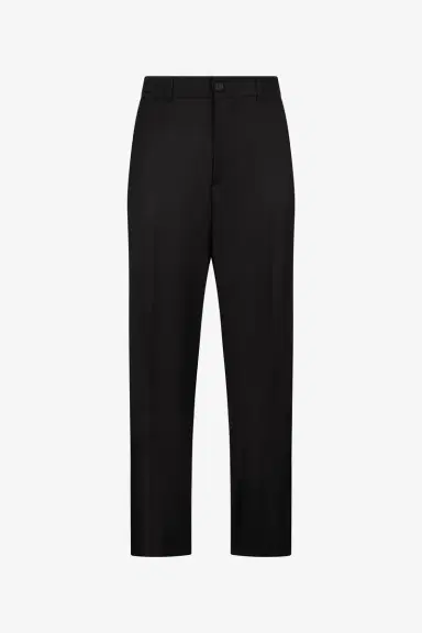 Roberto Cavalli Black Wide Leg Trousers with Logo | Thumbnail 2