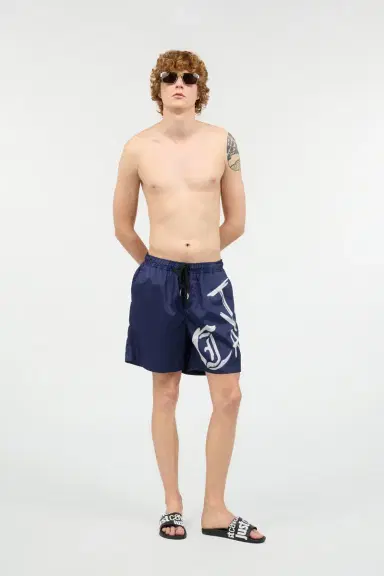 Roberto Cavalli Swim Shorts With Lettering | Thumbnail 6