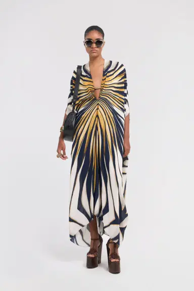 Roberto Cavalli Ray Of Gold Print Caftan | Thumbnail 6