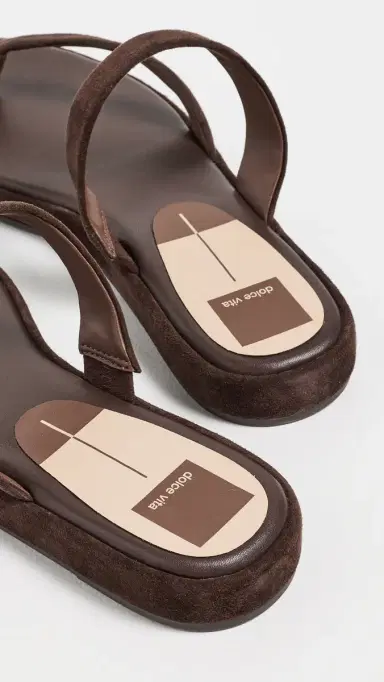 Dolce Vita Amary Sandals Dark Brown Suede | Thumbnail 4