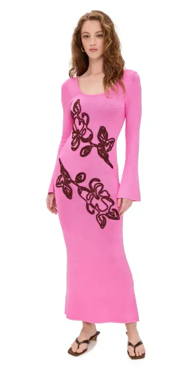 The Wolf Gang Keiko Maxi Dress Candy | Thumbnail 1