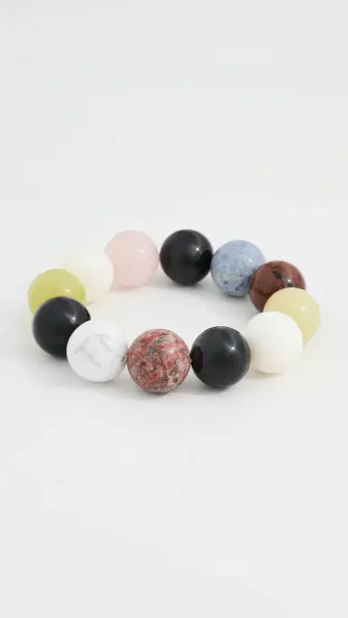 JIA JIA Multi Gemstone Jumbo Sphere Bracelet Rainbow One Size | Thumbnail 2