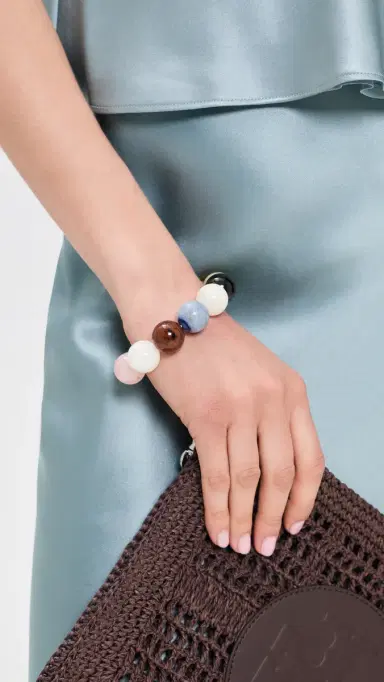 JIA JIA Multi Gemstone Jumbo Sphere Bracelet Rainbow One Size | Thumbnail 3